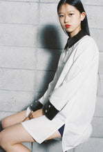 画像をギャラリービューアに読み込む, long line silk enamel shirt