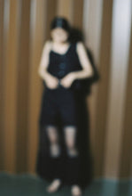 画像をギャラリービューアに読み込む, sheer black wide jeans