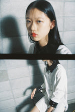 画像をギャラリービューアに読み込む, long line silk enamel shirt