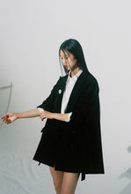 画像をギャラリービューアに読み込む, a-line double-breasted jacket