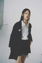 画像をギャラリービューアに読み込む, a-line double-breasted jacket