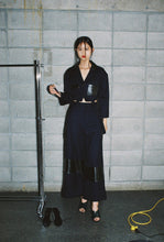 画像をギャラリービューアに読み込む, stripe suspender wide trousers