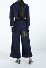 画像をギャラリービューアに読み込む, stripe suspender wide trousers