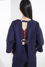 画像をギャラリービューアに読み込む, open back collarless jacket