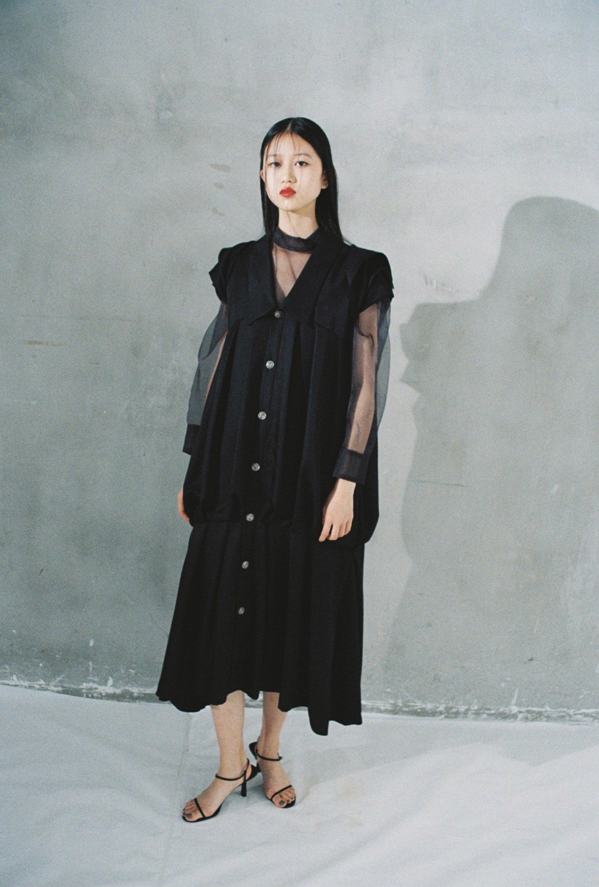 tuck volume long dress – SHINTARO YAMAMOTO ONLINE SHOP